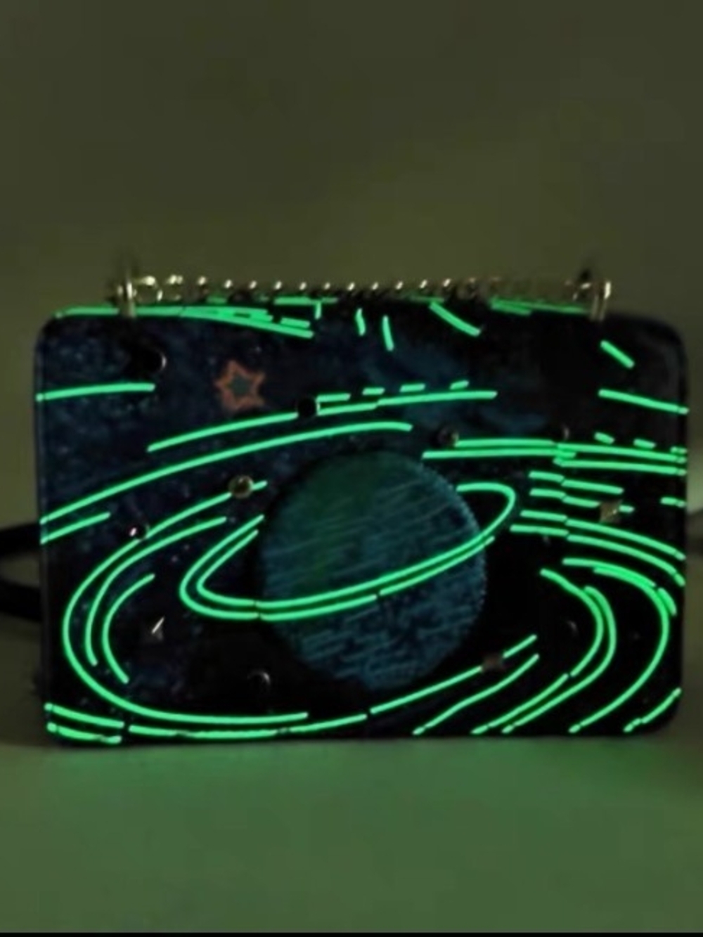 Galaxy “Brightest Star in Night Sky” Collection Glow‑in‑the‑Dark Chain Crossbody